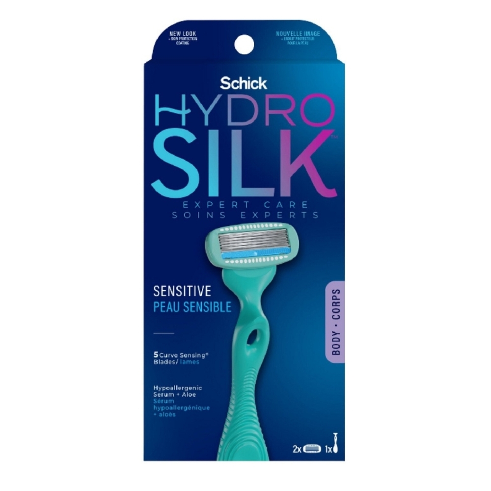 🐢2/$15 Schick Hydro Silk Sensitive Care Razor + 2 Razor Blade Refills - Picture 6 of 11